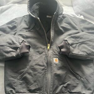 Carhartt Gray Hooded Jacket